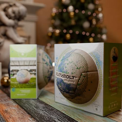 Soccer Ball, Professional-Grade, Vibrant Colors, Thermally Bonded Panels for Seamless Durability and Weather-Resistant – Perfect for Practice and Play