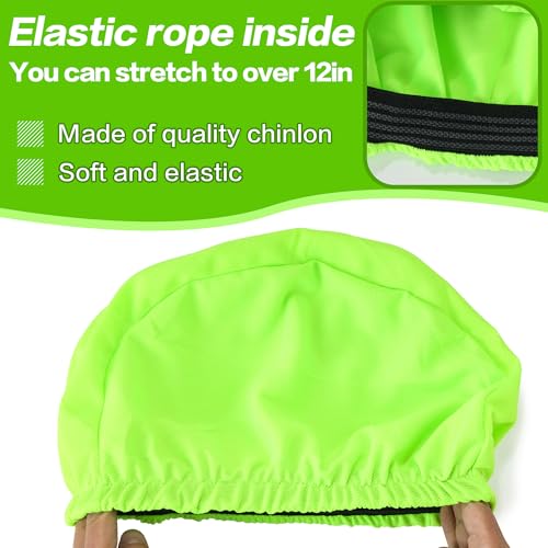 Football Helmet Covers Scrimmage Caps-Perfect for Football, Hockey, and Lacrosse Practice Sessions.The Fabric is Elastic& Bright Colors for Team Identification - color: Green-6pcs