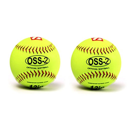 BARNETT Sports OSS-2 Practice Softball Ball, Soft Touch, Size 12''