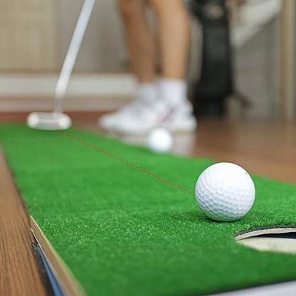 Indoor Golf Training Aid, Putting Trainer for Perfect Alignment Tool, Red Line Putt Pro, Ideal Gift for Men, Golf Accessories for Men