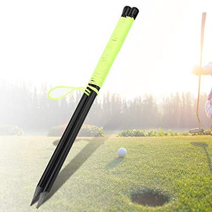 Golf Alignment String Line Putting Aid, Golf Training Aid, Golf Alignment Swing Putting String Peg Stick Direction Practice Training Aids Tool Accessory