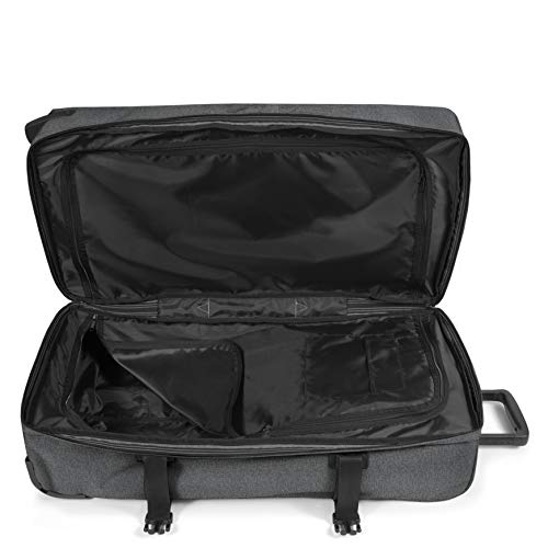 Eastpak Tranverz L – 121L Large Wheeled Luggage with Dual Compartments, TSA Lock, Compression Straps & Smooth-Wheeling System, Black Denim