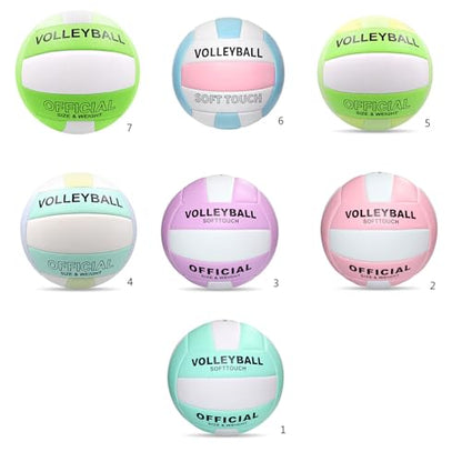 Volleyball Official Size 5 Waterproof Soft Sand Volleyball Beach Game Practice Volleyball Sports PU