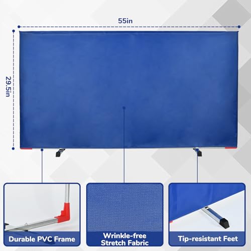 4 Pack Pickleball Barrier - Reusable Portable Ball Barrier Net & Table Tennis Training Barrier for Effortless Ball Retrieval, Court Surround & Home Practice