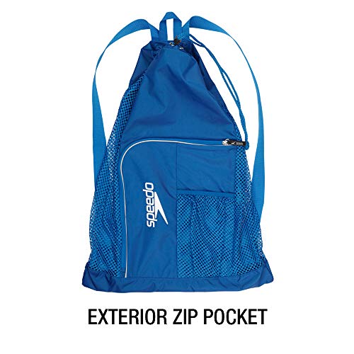 Speedo Unisex-Adult Drawstring Deluxe Ventilator Mesh Equipment Bag - color: Imperial Blue