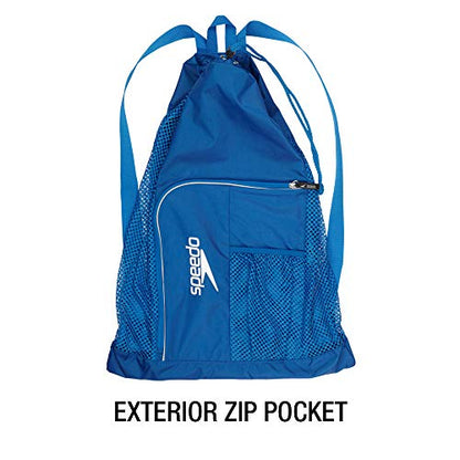 Speedo Unisex-Adult Drawstring Deluxe Ventilator Mesh Equipment Bag - color: Imperial Blue