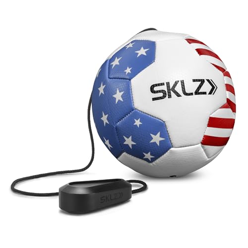 SKLZ Star-Kick Touch Soccer Trainer - Kicking & Passing Practice for Youth Players, Perfect to Enhance Foot-Eye Coordination, Passing, Control, Rhythm, Touch Skills - color: USA, size: Size 1
