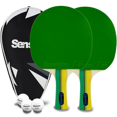 Senston Ping Pong Paddles Family Entertainment Set for Entertainment or Competition - Ping Pong Paddle Set
