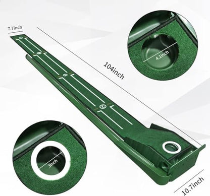 SWINGTEK Putting Green Mat Indoors, Practice with Auto Ball Return - Ideal for Home and Office, Great Gift