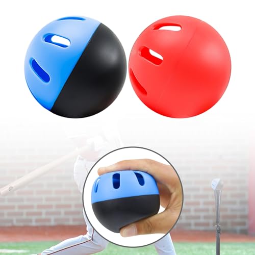 Baseball Practice Ball EVA Training Lightweight Hollows for Hitting Batting Baseball Practice Ball - size: 12 pieces