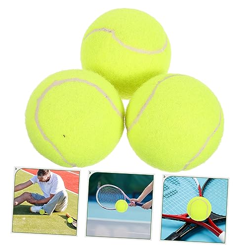 Abaodam 3Pcs Training Tennis Balls for Self Practice Professional Practice Balls for All Skill Levels Use for Beginners and Pros