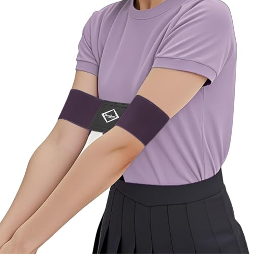 Scott Edward Pro Golf Swing Training Aid,Swing Correcting Arm Band Correct Training Swing Gesture Alignment Practice Tool for Golf Beginners,Woman,Girl,Female(Purple)