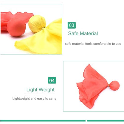 6pcs Football Girls Referee Flag Football Challenge Flags Tossing Flags Football Penalty Flags Set Party Accessory Red