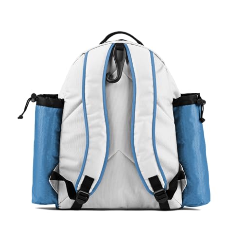 Boombah Tyro Baseball/Softball Bat Backpack - 20" x 15" x 10" - Holds 2 Bats up to Barrel Size of 2-5/8" - color: White/Columbia Blue