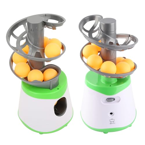 Skee Ball Machine, Table Tennis Robot Automatic Trainer with 10 Balls Portable Lightweight, Ideal for Beginners Training