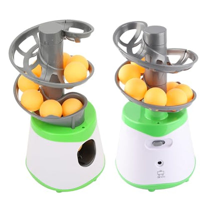 Skee Ball Machine, Table Tennis Robot Automatic Trainer with 10 Balls Portable Lightweight, Ideal for Beginners Training
