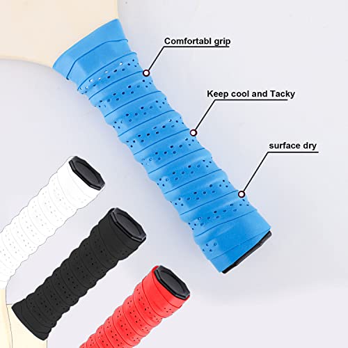 SAVITA 4pcs Pickleball Paddle Grip Tape, Pickleball Racket Tape Tennis Racket Grip Tape Moisture Wicking Comfortable Replacement Grip Tape Handle Wrap for Pickle Ball Paddle Badminton