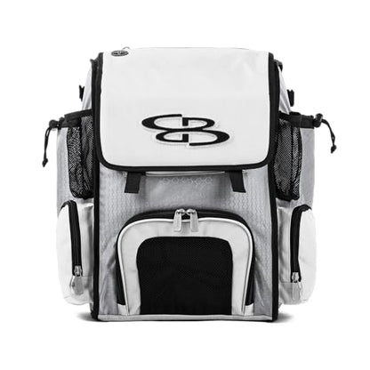 Boombah Superpack Mini Bat Pack - 8" x 12.5" x 18" - Multiple Colors - color: White/White