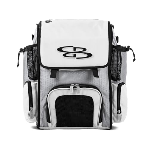 Boombah Superpack Mini Bat Pack - 8" x 12.5" x 18" - Multiple Colors - color: White/White