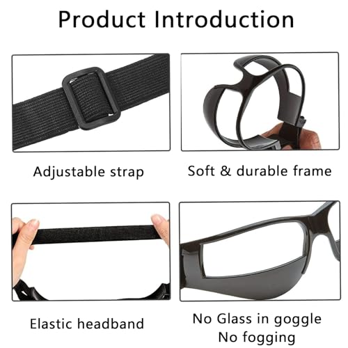 TEKCAM Basketball Goggles for Youth Teenagers Men Women (No Lens in Goggles), Selfie Stick Suction Cup Mount Floating Handle Grip Compatible with Gopro Hero 13 12 11 10 9 8/AKASO EK7000