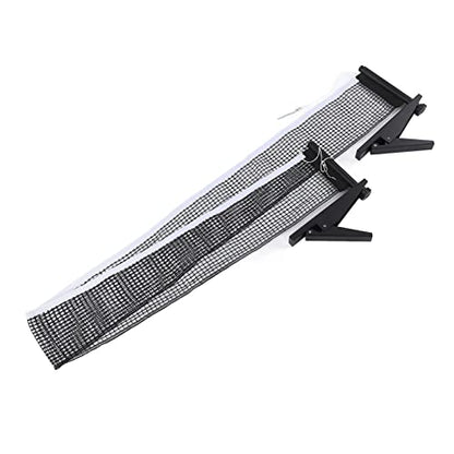 Professional Table Tennis Net Rack Set Portable Indoor Replacement Net with Metal Brackets Nylon Mesh 172cm