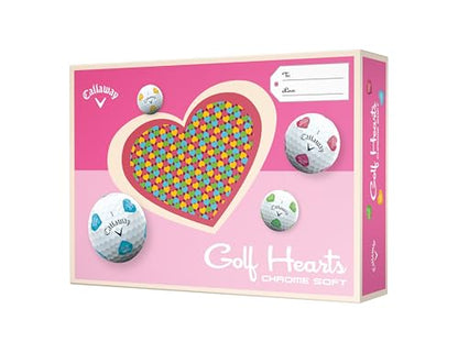 Callaway Golf Chrome Soft 2026 Golf Balls - color: Truvis Hearts