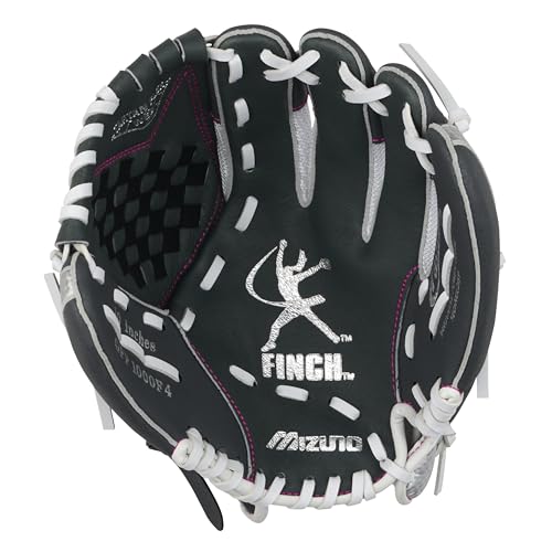 Mizuno Prospect Finch Youth - color: White/Grey Trident Web, size: 10"|Ages 3-6