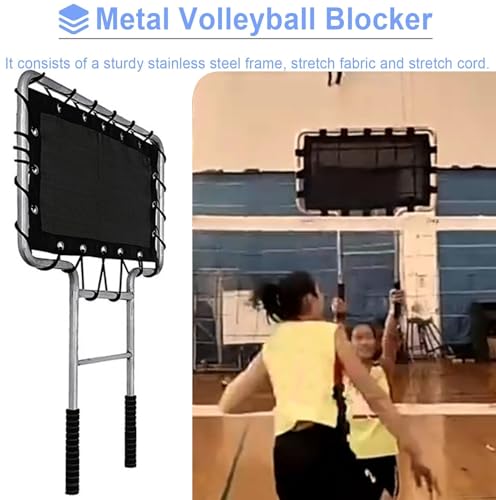 Volleyball Training Block with Realistic Baffle for Spiking Drills, Solo Practice, and Skill Development,Professional Rebounder