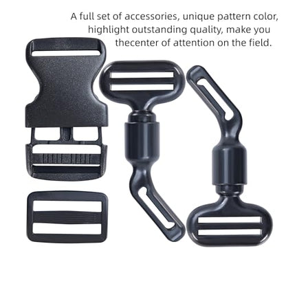 Flag Football Belts, Flag Football Kit for Children/Teenagers/Adults - color: Black and White