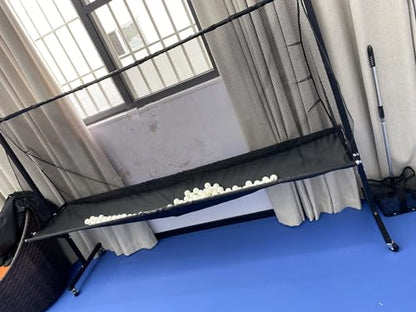 Adults & Kids Ping Pong Recycle Catcher Net, Movable Table Tennis Ball Collecting Net for Multi Ball Drills, Park School Club Gyms Training Auxiliary Organizer Net, Easy Set Up