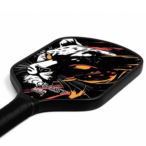 Pickleball Paddles Set of 2 with 4 Balls – High-Performance Fiberglass Face for Precision, Comfortable Grip & Easy Control – Ideal for Beginners & Intermediates – USAPA Approved