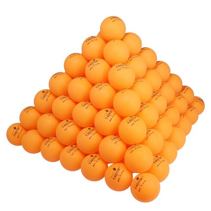 140 Pack Practice Ping Pong Balls, 3-Star Training Table Tennis Balls, Bulk Pong Balls - color: orange