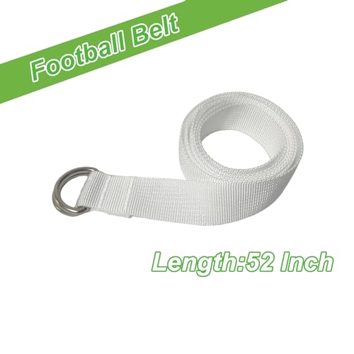 Football Belt,Football Pants Belt,Flag Football Replacement Belts for Football Players of All Ages - color: White 2pcs