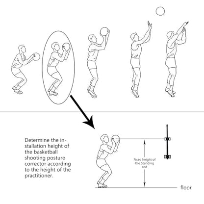MINDCOLLISION Basketball Shooting Correction Trainer, Assist Shooting, Posture Correction