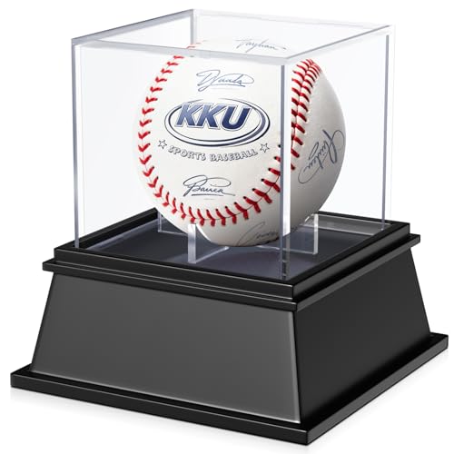 KKU Acrylic Baseball Display Case, Dustproof UV Protected Baseball Case, Transparent Baseball Holder Display Case for Signed Balls Memorabilia - size: 1 Pack Baseball Case