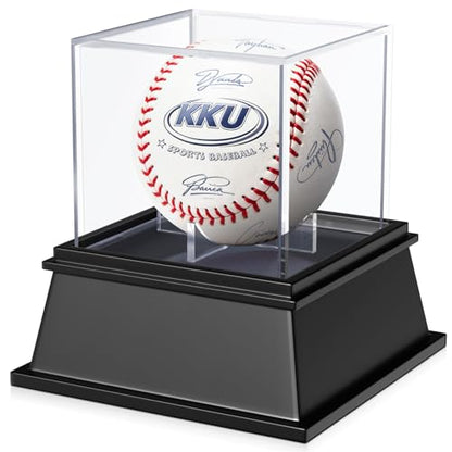 KKU Acrylic Baseball Display Case, Dustproof UV Protected Baseball Case, Transparent Baseball Holder Display Case for Signed Balls Memorabilia - size: 1 Pack Baseball Case
