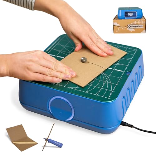 Chompshop ChompSaw | Kid-Friendly Power Tool That Lets Kids Cut Cardboard on Their Own | Award-Winning STEAM Toy | No Sharp Blades, Screen-Free Creative Play | 100-120V AC, Ready to Use | Ages 5+