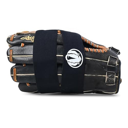 Rhino Wax - Baseball Glove Wrap with Velcro - Base Ball Mitt Break-in Kit Essential - Sturdy Elastic and Heavy Duty - Creates and Maintains The Perfect Pocket - Keeps Gloves Game-Ready