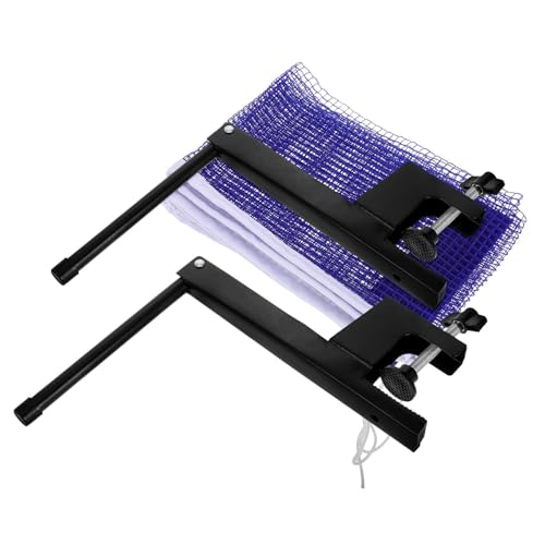 Portable Table Tennis Net Post Set with Elastic Mesh Easy Setup Retractable Tennis Net for Indoor and Outdoor Pingpong Game Accessories