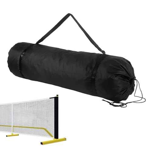 Klmnop Pickleball Net Storage Bag - Portable Drawstring Duffle Carry Bag for Pickleball Net System, Heavy Duty Replacement Holder for Indoor Outdoor Driveway Backyard Court Equipment, No Net