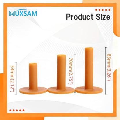 MUXSAM Rubber Golf Tees Holder Set, Driving Range Mats Rubber Ball Seat for Golf Hitting Practice Mat Indoor Outdoor Training, Different Size