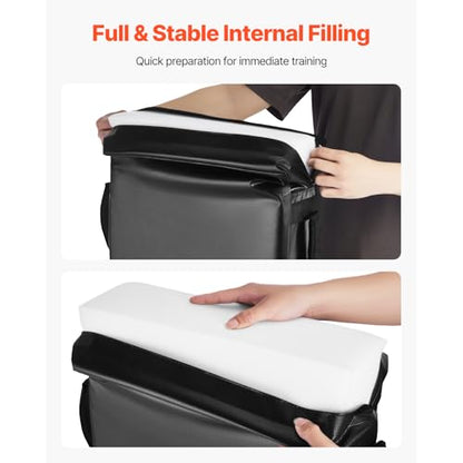 Happybuy Football Blocking Dummy: Equipped with 24x16 in Blocking Pads and Handles. Made of High-Density Sponge. Ideal Heavy-Duty Training Gear for Basketball, Hockey, Lacrosse and Football