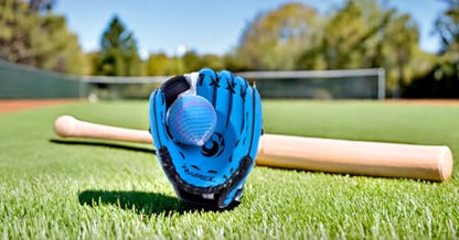 PHINIX Baseball Glove Tee Ball Mitts with Soft Ball for Kids Play & Training 8.5"-10" - color: Blue, size: 10"Right Hand Throw