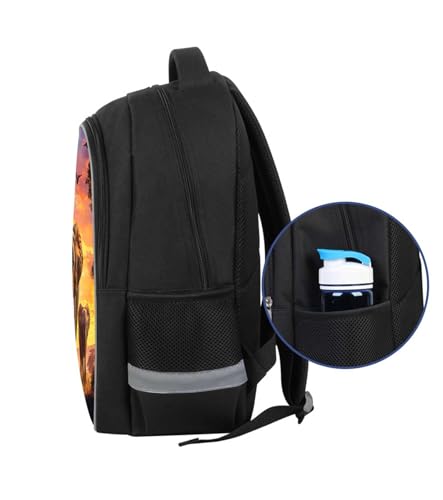 Kids School Backpack for Boys Girls, Children Teens Back Pack for Elementary Primary, Polyester Bookbag, Large Capacity Elephant School Bag, Top Handle, Idea for Unisex-child Age 6+ - color: H03-elephant Family