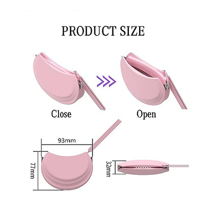 2 Pack Silicone Retainer Case with Vent Holes Lanyard Aligner Case Cute Portable Container Holder Night Guard Case for Travel Girl Women Men Kids (Pink+Blue) - color: Pink+Blue