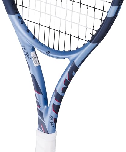 Babolat Pure Drive Team 11th Gen Tennis Racquet Strung with 16g Syn Gut at Mid-Range Tension - color: Black String, size: 4" Grip