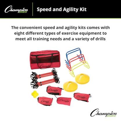 Champion Sports SAGKIT Speed Agility Training Kit,15 pcs./Bag