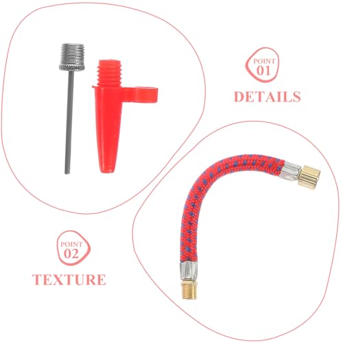 HEMOTON Multi-Function Basketball Pump Inflatable Pump Pressure Gauge Needle Portable for Sports Balls