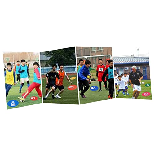10Pcs Reusable Soccer Training Markers Durable Roadblock Plates for Sports for Agility Drills and Gym Class Activities