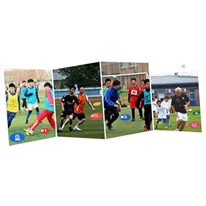 10Pcs Reusable Soccer Training Markers Durable Roadblock Plates for Sports for Agility Drills and Gym Class Activities